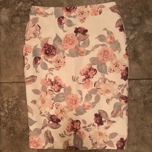 DownEast Floral Pencil Skirt